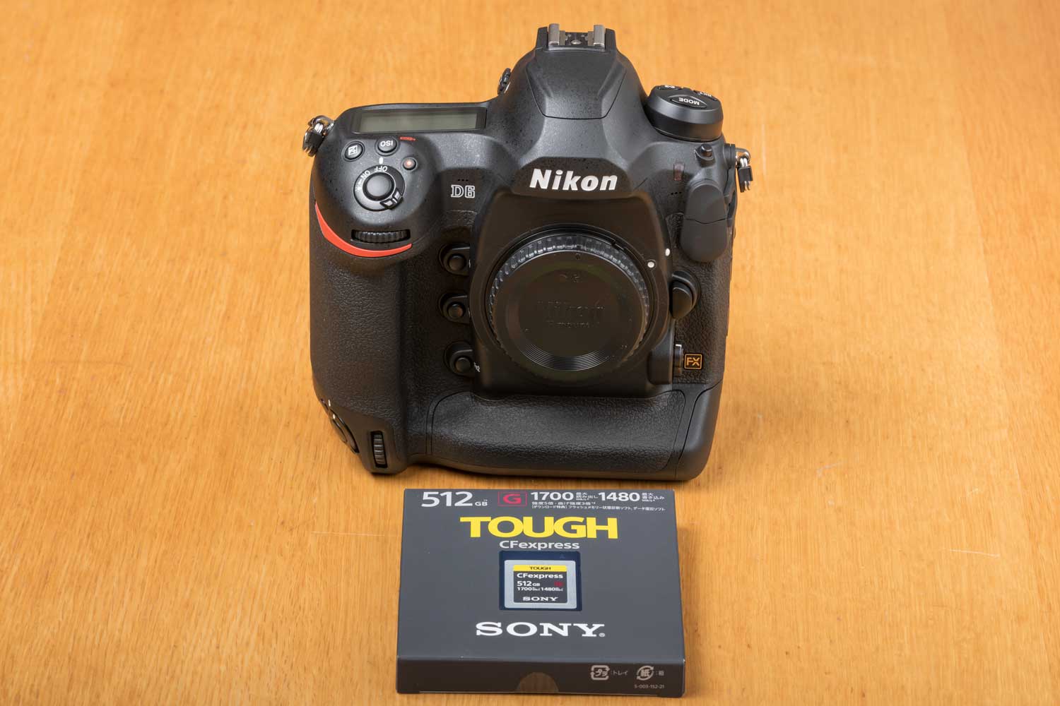 Nikon D6とSONY製CFexpres 512GB