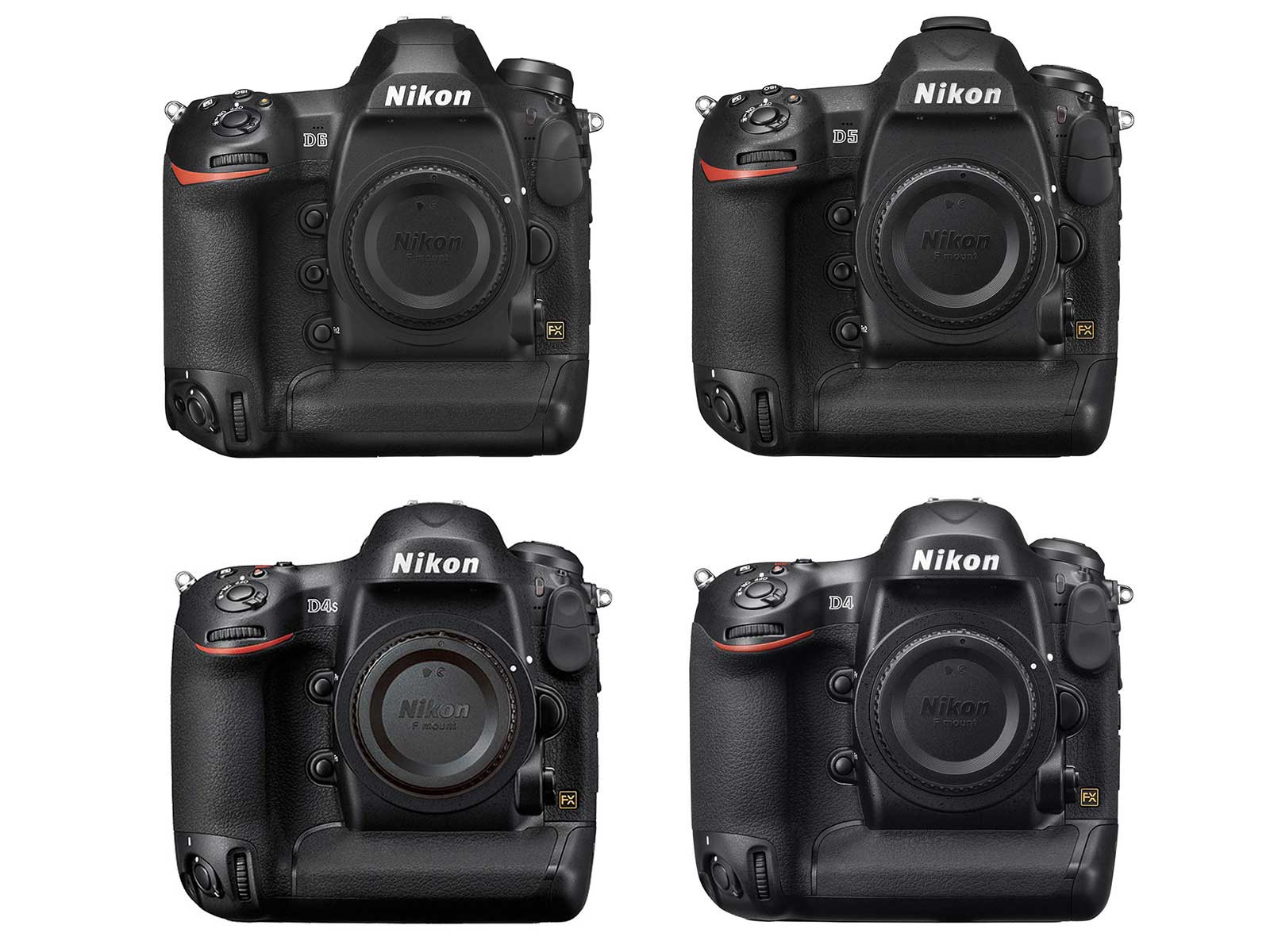 Nikon D6、D5、D4s、D4