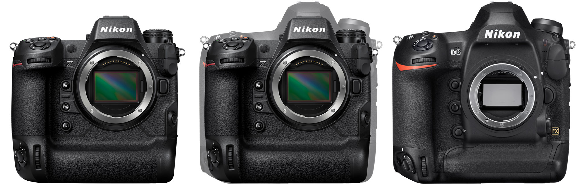 Nikon Z9 D6を大きさ比較